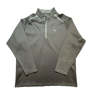 Sun Mountain Jacket Mens 2XL Gray 1/4 Zip Softshell Golf Thorntree Pullover
